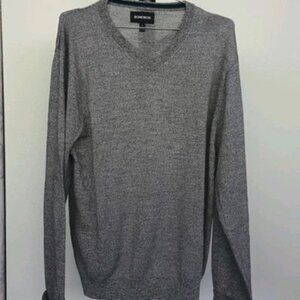 Bonobos XXL Slim Light Gray V-neck Extra Fine Washable Merino Wool Sweater 2xl
